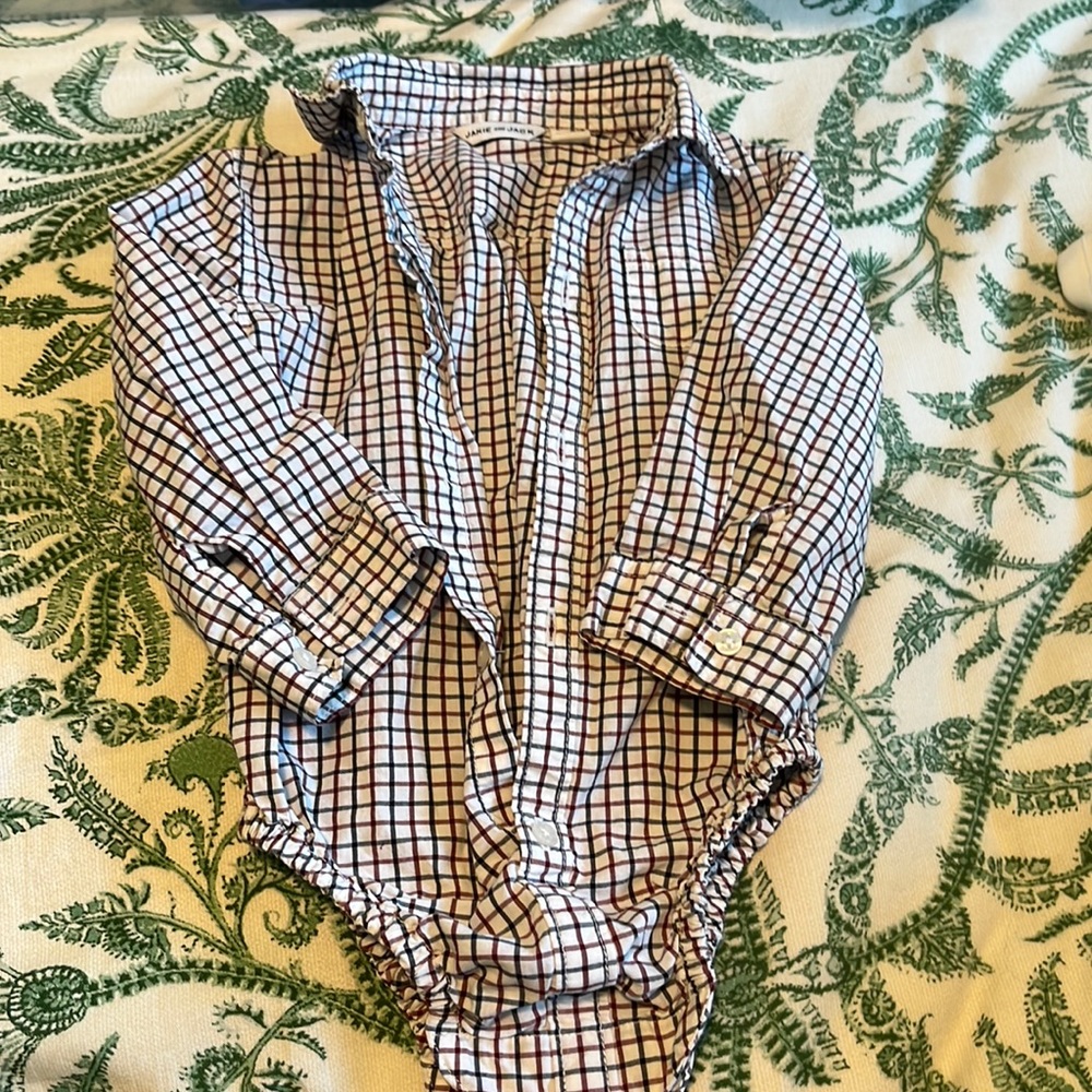 Janie and Jack collared onesie